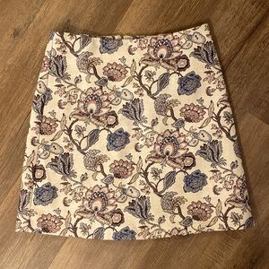 NWT LOFT skirt floral 4